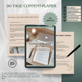 Produktbild des digitalen Content Planer für 90 Tage für Social Media inklusive Master Resell Rights