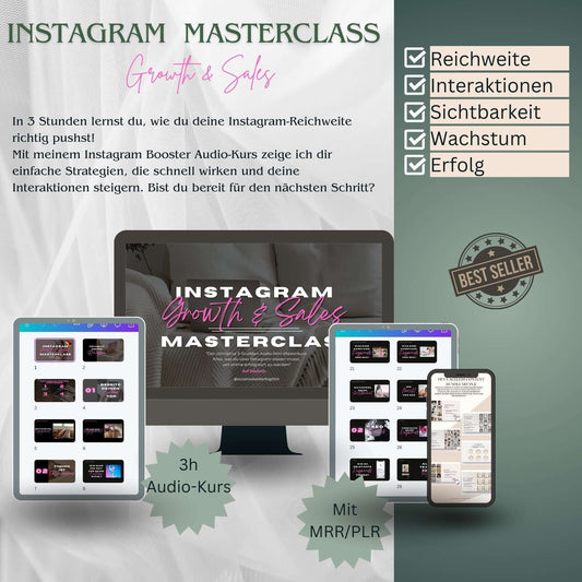 Bild einer Instagram-Meisterklasse mit der Teilnehmer, die Strategien zur Verbesserung ihrer Instagram-Präsenz lernen.