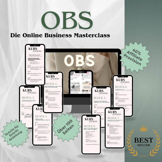 OBS - Die Online Business Masterclass - Social - Media - mit - ErfolgE Book
