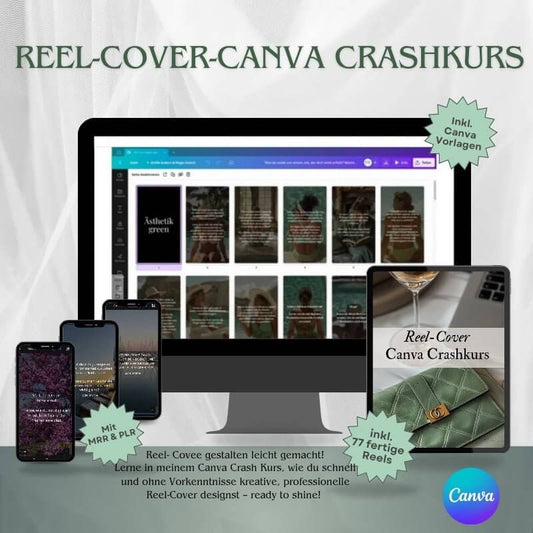 REEL Cover - Canva Crashkurs - Social - Media - mit - ErfolgE Book