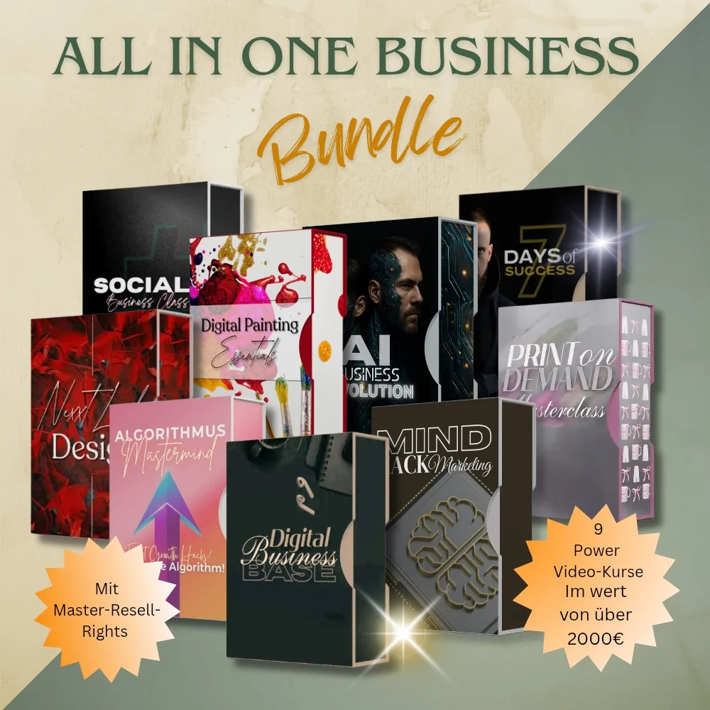 All in One Business Bundle: Dein Komplettpaket für den Online-Erfolg inkl. MRR